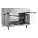 A Cooking Performance Group electric countertop rotisserie oven with 5 baskets on a rack.