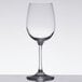 A close-up of a clear Stolzle Weinland white wine glass.