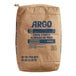 A brown Argo Corn Starch bag with blue text.