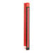 A red and black wall-mounted portion cup dispenser.
