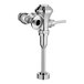 An American Standard chrome urinal flush valve with a handle.