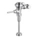 An American Standard chrome urinal flush valve.