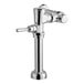 An American Standard chrome manual water closet flush valve with a handle.