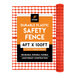 An orange Xpose Safety plastic safety fence with an orange mesh.