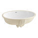 An American Standard Ovalyn white vitreous china undermount sink with a white rim and bowl.
