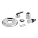 A close-up of a silver American Standard Colony Pro valve trim kit.