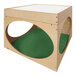 A Whitney Brothers wooden creative cube with a green LED table surface.