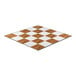 A California Portable Dance Floor with New England Plank and White Checker pattern.