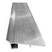 A close-up of the California Portable Dance Floor metal beam with white composite laminate.