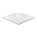 A white square composite laminate portable dance floor tile.