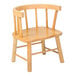 A Whitney Brothers maple wood toddler's chair with a curved back and backrest.