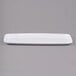 A white rectangular Sabert polypropylene platter.