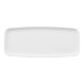A large white rectangular polypropylene platter or catering tray.