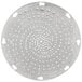a circular metal object with holes