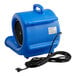 A blue Lavex compact air blower with a black cord.