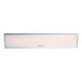 A rectangular white Bromic Heating patio heater with black text.