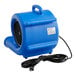 A blue Lavex compact air blower with a black cord.