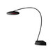 A matte black Bromic Heating Eclipse portable patio heater with a red light.