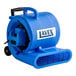 A blue Lavex 3-speed air blower with black handle and wheels.