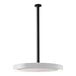 A white ceiling mount pole with a black Bromic Heating logo.