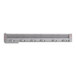 A long, stainless steel lighted strip warmer with six control knobs and a single toggle switch, designed for commercial food warming.