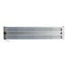 A rectangular metal ServIt strip warmer with wires.
