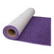 A rolled up purple FloorEXP carpet.