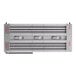 A 36-inch lighted double strip food warmer with dual toggle controls.