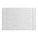 A white rectangular bath mat with black lines.