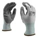 A pair of Cordova Caliber Plus gloves with white and gray palms on a white background.