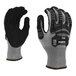 A pair of Cordova dark gray and black gloves with white TPR protectors.