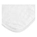 A close-up of a white cloth with a white edge.