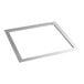 A white rectangular frame with three square holes.