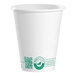 A Solo white paper hot cup with a green logo.