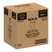 A brown box with black text and a label that reads "Solo ProPlanet 8 oz. White Compostable Single Wall PLA Paper Hot Cup 1000/Case"