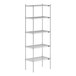 A Lavex Pro metal wire shelving unit with four shelves.