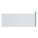 A row of blue and white grid paper on a white background.