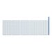 A row of white grids with blue lines on a white background.