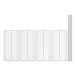 A line of white metal grids.