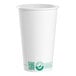 A white Solo ProPlanet paper hot cup with a green logo.