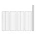A wire grid shelf kit with white posts.