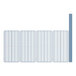 A row of blue Lavex wire grids with poles.