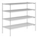 A Lavex Pro wire shelving unit with three shelves.