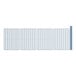 A blue grid shelf kit with white antimicrobial coating.