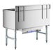An Advance Tabco stainless steel underbar ice bin with a 10-circuit cold plate.
