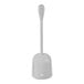 An OXO Good Grips white toilet bowl brush with a white caddy.