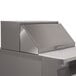 A stainless steel Advance Tabco countertop roll cover.