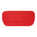 A red microfiber pad refill for an OXO Good Grips wet mop.