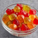 A bowl of Albanese Apple Orchard gummi candies.