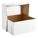 A white Wilton bakery box with an open lid.
